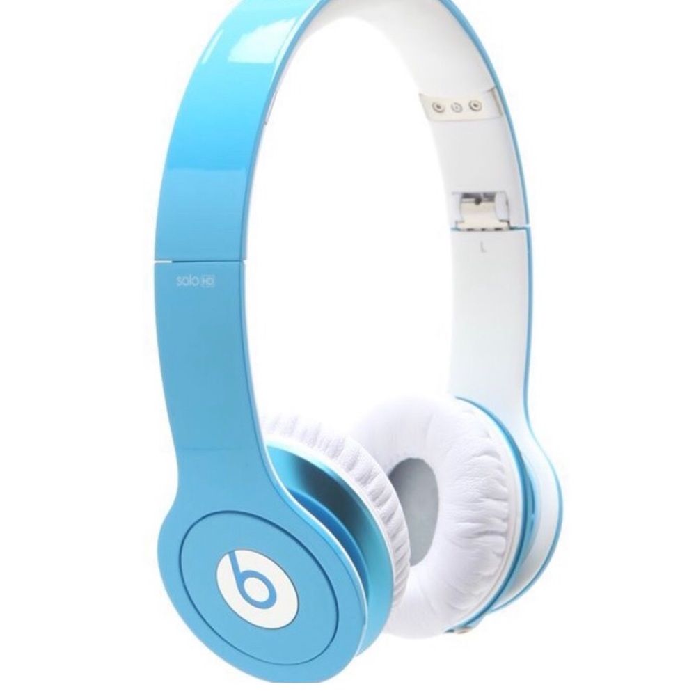 Beats by Dr. Dre Beats Solo HD On-Ear Headphones Light Blue White Headset